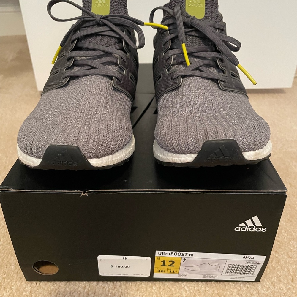 Men’s Grey Adidas UltraBoost.